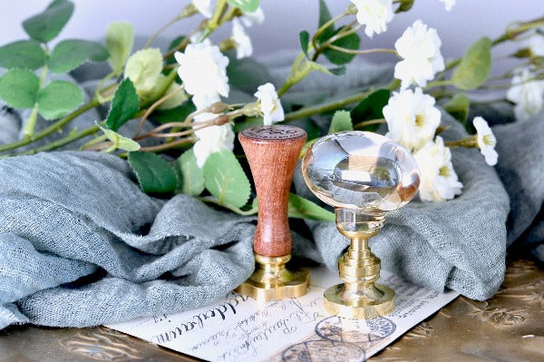 Glass Wax Seal Handle | Egg Champagne - Backtozero B20 - egg, glass, handle