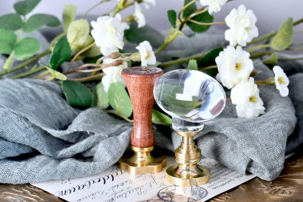 Glass Wax Seal Handle | Egg Clear - Backtozero B20 - egg, glass, handle