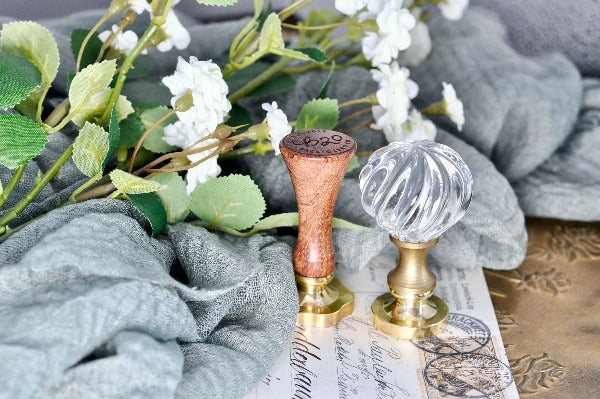 Glass Wax Seal Handle | Swirl - Backtozero B20 - glass, handle