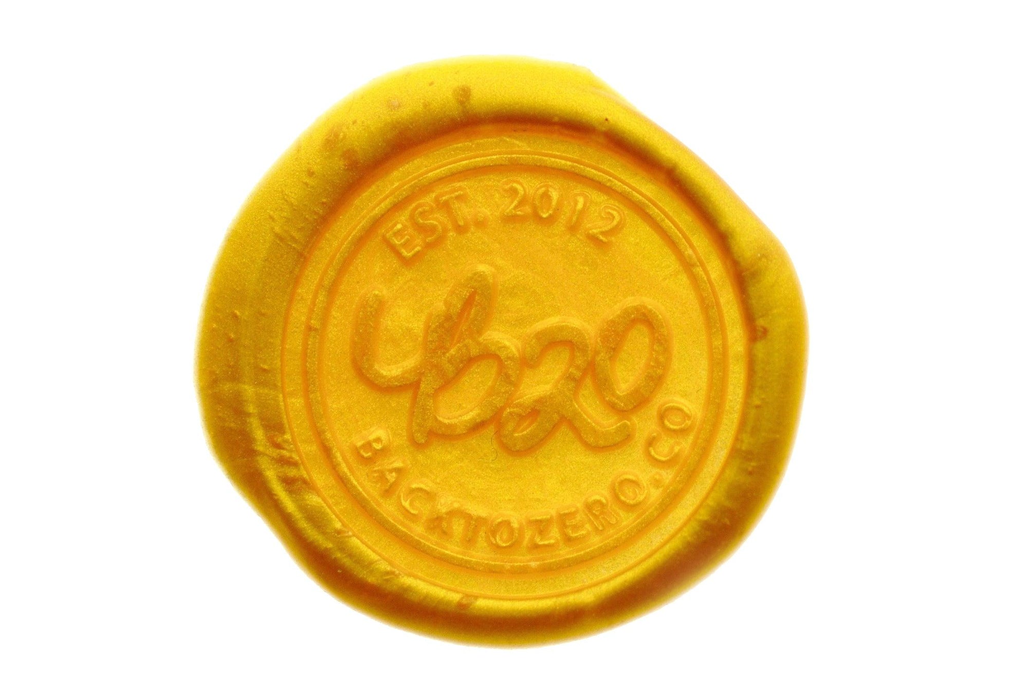 Gold Octagon Sealing Wax Beads - Backtozero B20 - gold, metallic, octagon bead, sealing wax, tin, Wax Beads