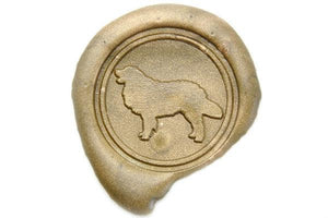 Golden Retriever Wax Seal Stamp - Backtozero B20 - Animal, Copper, Dog, Dog Lover, genericlonghandle, golden retriever, goldie, Pet, Pet Lover