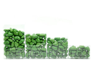 Grass Green Sealing Wax Heart Bead - Backtozero B20 - Grass Green, Heart Bead, Heart Wax, sale, Sealing Wax, Wax Bead