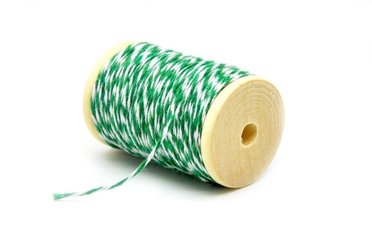 Green/White Baker's Twine - Backtozero B20 - baker twine, Black, Lavender, twine