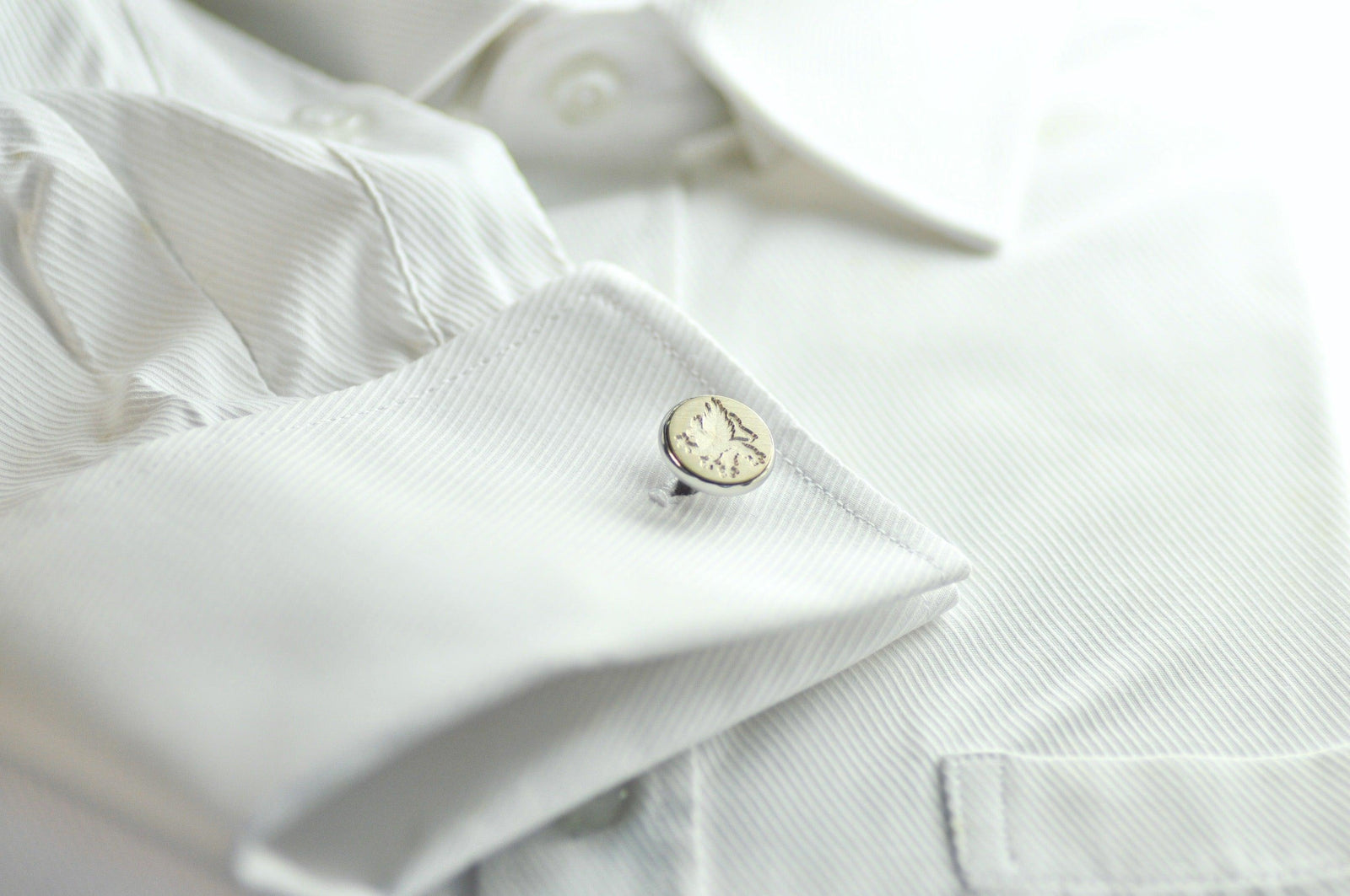 Griffin Signet Cufflinks - Backtozero B20 - 14mm, brass, cufflinks, him, signet, stainless steel