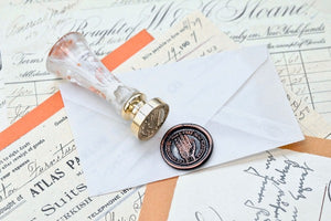 Palm of Hand Latin Motto Wax Seal Stamp | S - Backtozero B20 - antique, destiny, fortune, latin, latin motto, Message, Retro, Signature, signaturehandle