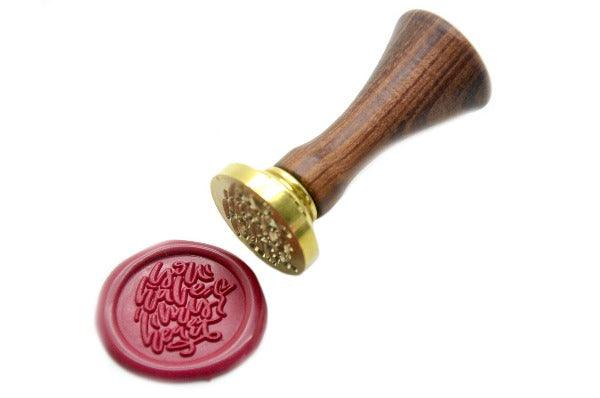 You Have My Heart Wax Seal Stamp - Backtozero B20 - Message, Rose Red, Signature, signaturehandle