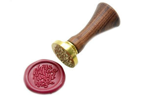 You Have My Heart Wax Seal Stamp - Backtozero B20 - Message, Rose Red, Signature, signaturehandle