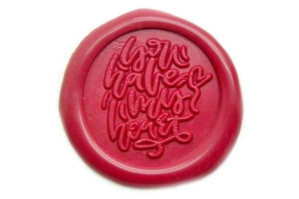 You Have My Heart Wax Seal Stamp - Backtozero B20 - Message, Rose Red, Signature, signaturehandle