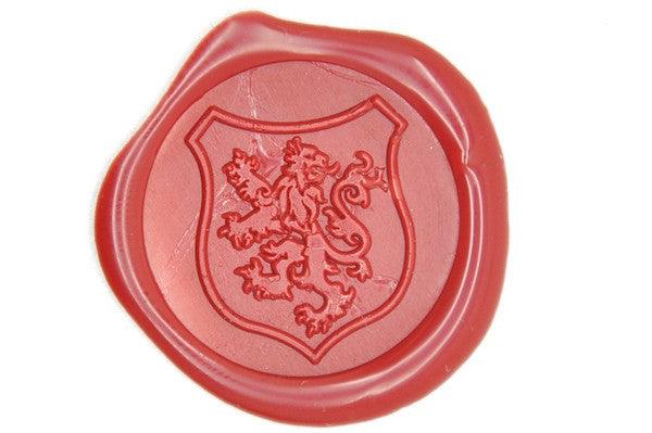 Heraldic Lion Shield Wax Seal Stamp