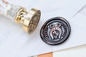 Horseshoe Clover Latin Motto Wax Seal Stamp | S