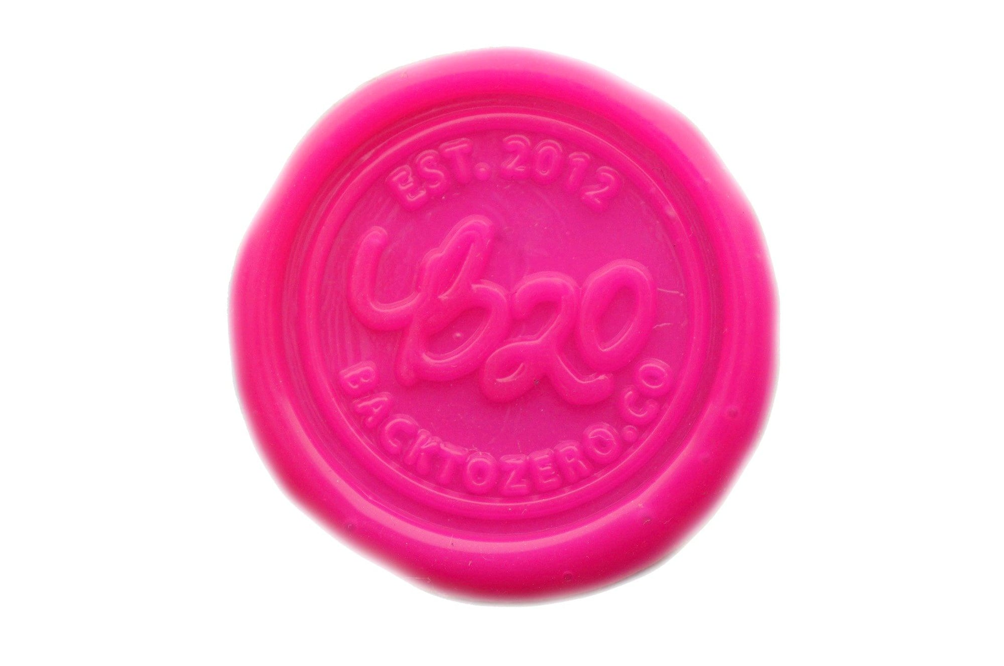 Hot Pink Octagon Sealing Wax Beads - Backtozero B20 - octagon bead, pink, sealing wax, tin, Wax Beads