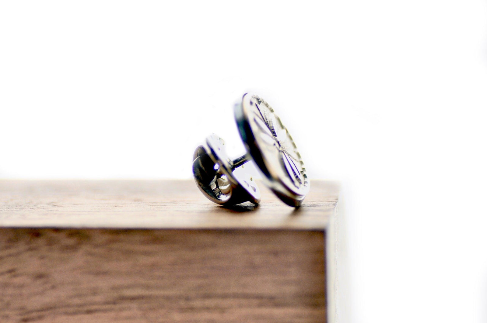 Japanese Kamon Icho Ginkgo Signet Pin - Backtozero B20 - 10mm, 12mm, 14mm, badge, brass, brooch, ginkgo, him, japan, Japanese, japanese family crest, Kamon, pin, signet, stainless steel