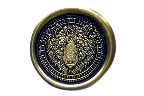 Indian Himalayan Black Bear Wax Seal Stamp | Available in 5 Sizes - Backtozero B20 - Animal, Animal Lover, bear, gold dust, gold powder, Signature, signaturehandle