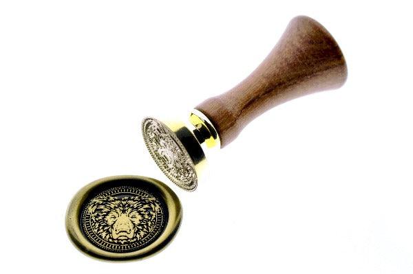 Indian Sloth Bear Wax Seal Stamp | Available in 5 Sizes - Backtozero B20 - Animal, Animal Lover, bear, gold dust, gold powder, Signature, signaturehandle
