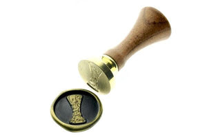 In Love with My Wax Seal Stamp - Backtozero B20 - black, gold, gold dust, gold powder, newarrivals, Signature, signaturehandle