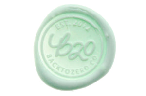 Jet Stream Octagon Sealing Wax Beads - Backtozero B20 - green, octagon bead, pale green, pastel, sealing wax, soft green, tin, Wax Beads