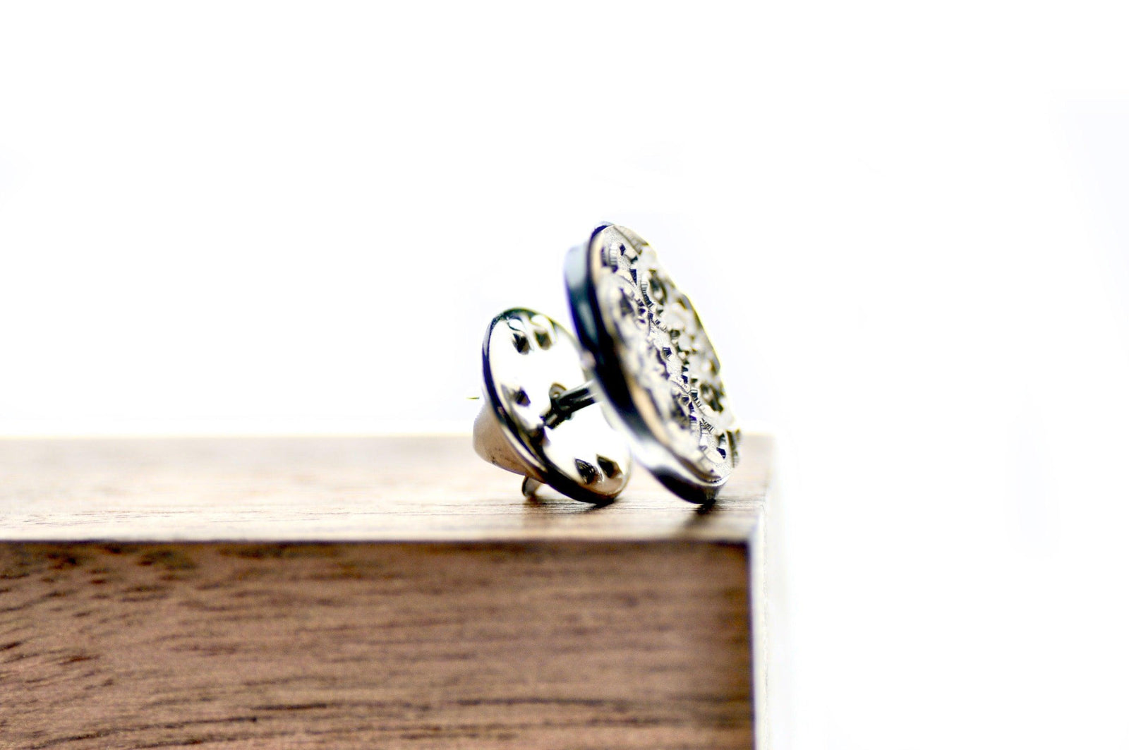 Damask Kaleidoscope Signet Pin - Backtozero B20 - 10mm, 12mm, 14mm, badge, brass, brooch, Damask, Deco, Decorative, him, pin, signet, stainless steel