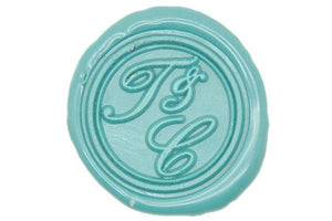 Double Initials Ampersand Wax Seal Stamp - Backtozero B20 - 2 initials, 2initials, Ampersand, and, Double Initials, genericlonghandle, Initial, Letter, Letters, monogram, Personalized, Two initials, Wedding