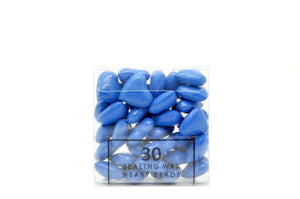 Light Blue Sealing Wax Heart Bead - Backtozero B20 - Heart Bead, Heart Wax, Light Blue, sale, Sealing Wax, Wax Bead