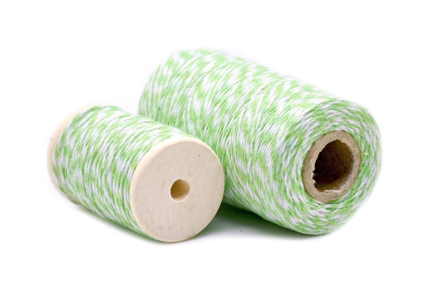Light Green/White Baker's Twine - Backtozero B20 - baker twine, Green, twine