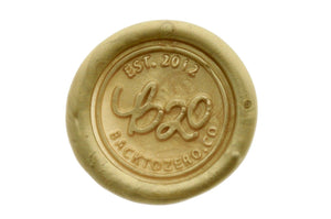 Light Gold Octagon Sealing Wax Beads - Backtozero B20 - gold, light gold, metallic, octagon bead, sealing wax, tin, Wax Beads