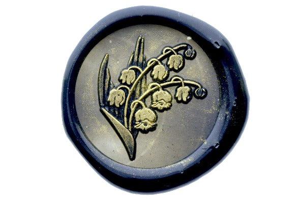 Lily of the Valley Double Layer Wax Seal Stamp - Backtozero B20 - 2 layer, 2 layers, 2 level, 2layer, 2layers, 2level, 2levels, Botanical, double layer, floral, Flower, flowers, lily, lily of the valley, Nature, newarrivals, Signature, signaturehandle