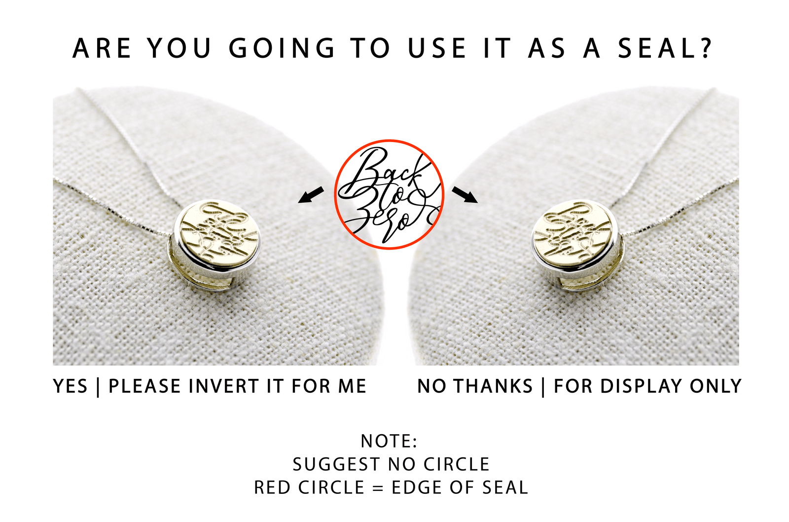 Design your own Floating Signet Necklace - Backtozero B20 - 12mm, accessory, bespoke, Custom, customsignet, Design Your Own, floating, her, jewelry, minimal, necklace, signet, signet necklace, simple