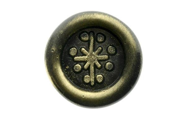 Mini Magic Star Wax Seal Stamp | A - Backtozero B20 - black, gold, gold dust, gold powder, mini, star