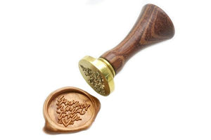 You Mean A World To Me Wax Seal Stamp - Backtozero B20 - Copper Gold, Message, Metallic, Signature, signaturehandle