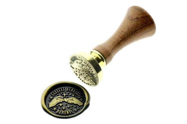 Collect Beautiful Moments Wax Seal Stamp - Backtozero B20 - black, gold, gold dust, gold powder, hand, hand gesture, heart, message, moment, newarrivals, Signature, signaturehandle, star, stars, words