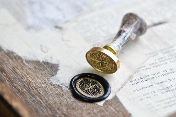 Single Letter Gold Foil Wax Seal