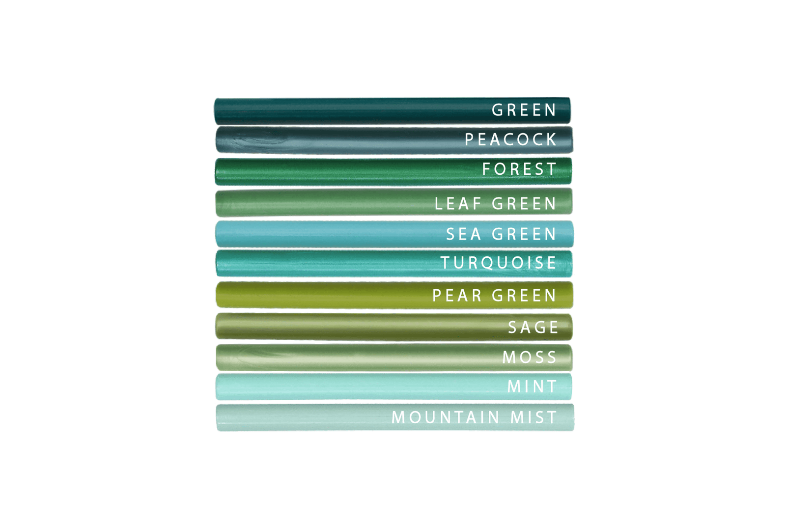 Mini Glue Gun Sealing Wax | Shades of Green - Backtozero B20 - Glue Gun, green, mini glue, mini glue gun, mini glue gun wax, mint, sale, Sealing Wax, turquoise, Wax Stick