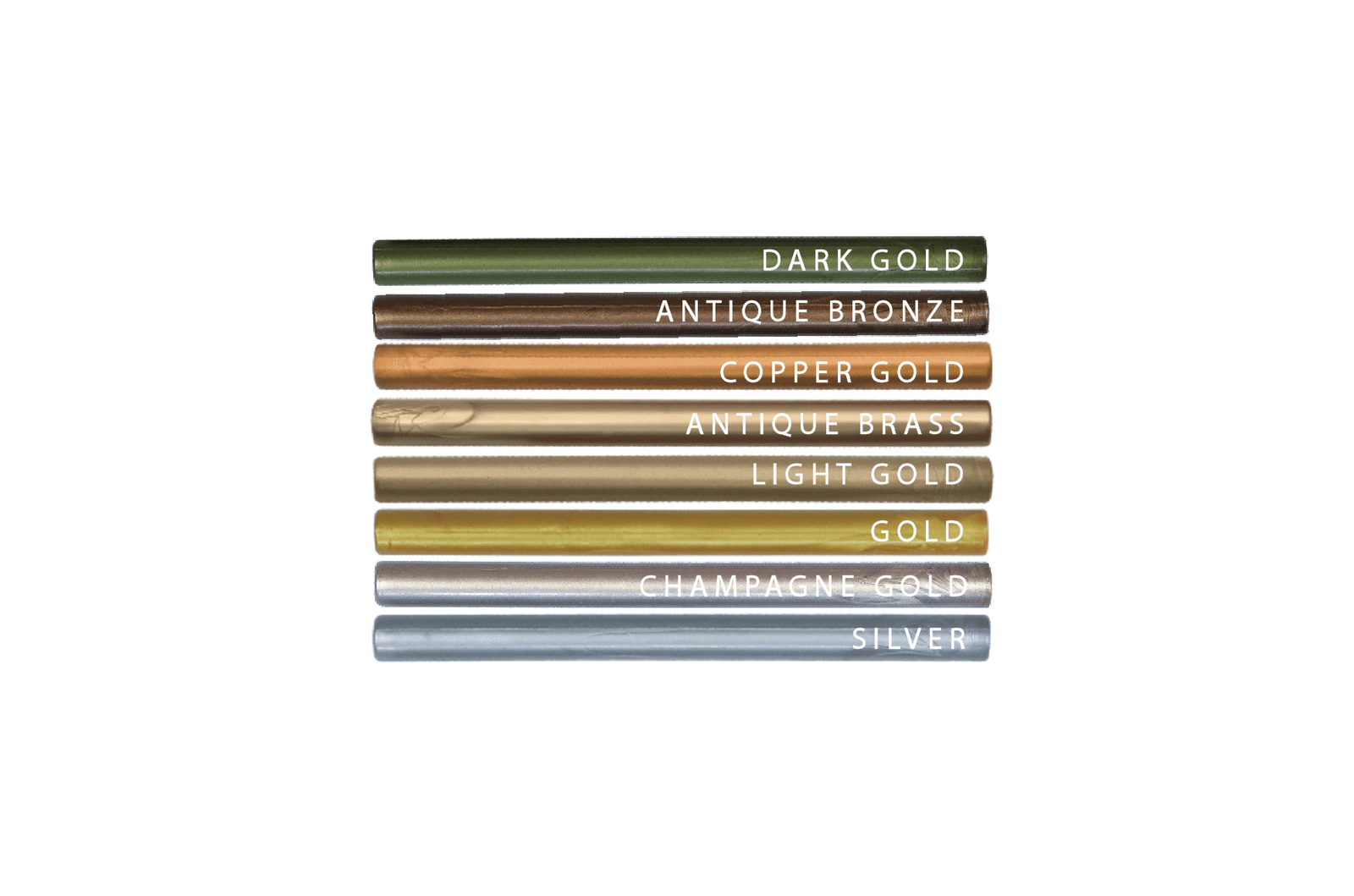 Mini Glue Gun Sealing Wax | Shades of Metallic - Backtozero B20 - brass, bronze, Glue Gun, gold, metallic, mini glue, mini glue gun, mini glue gun wax, sale, Sealing Wax, silver, Wax Stick