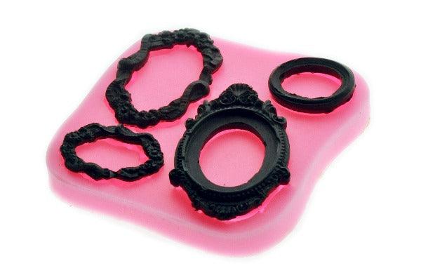 Frames Quadri Silicon Mold - Backtozero B20 - frame, mold, motif, newarrivals, silicon, silicon mold, Victorian