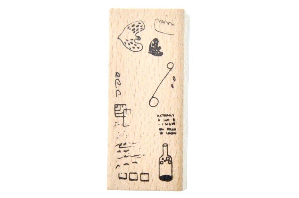 Nature Texture Rubber Stamp | Beach - Backtozero B20 - Nature, rubber stamp, texture