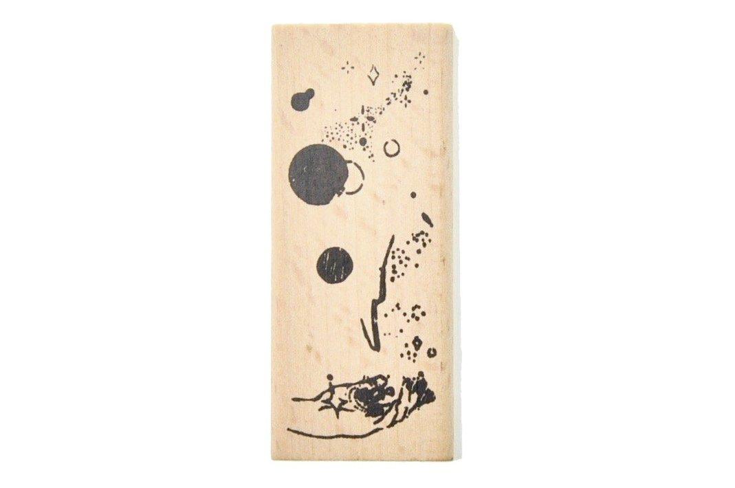 Nature Texture Rubber Stamp | Stars - Backtozero B20 - hand, hand gesture, handgesture, Nature, rubber stamp, texture