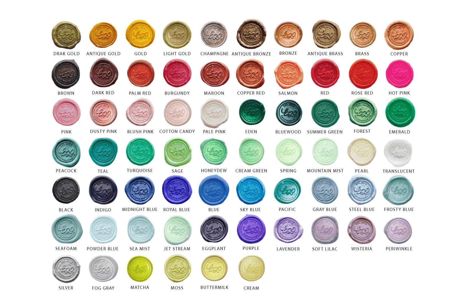 Frosty Octagon Sealing Wax Beads - Backtozero B20 - blue, octagon bead, pastel, pastel blue, sealing wax, tin, Wax Beads