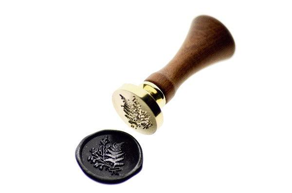 Dried Plants A Wax Seal Stamp Designed by Nikki Dotti - Backtozero B20 - Black, boquet, botanic, Botanical, collaboration, fern, Leaf, Leafs, Leaves, metallic powder, Nature, newarrivals, Plant, plants, Signature, signaturehandle, silver dust, silver powder