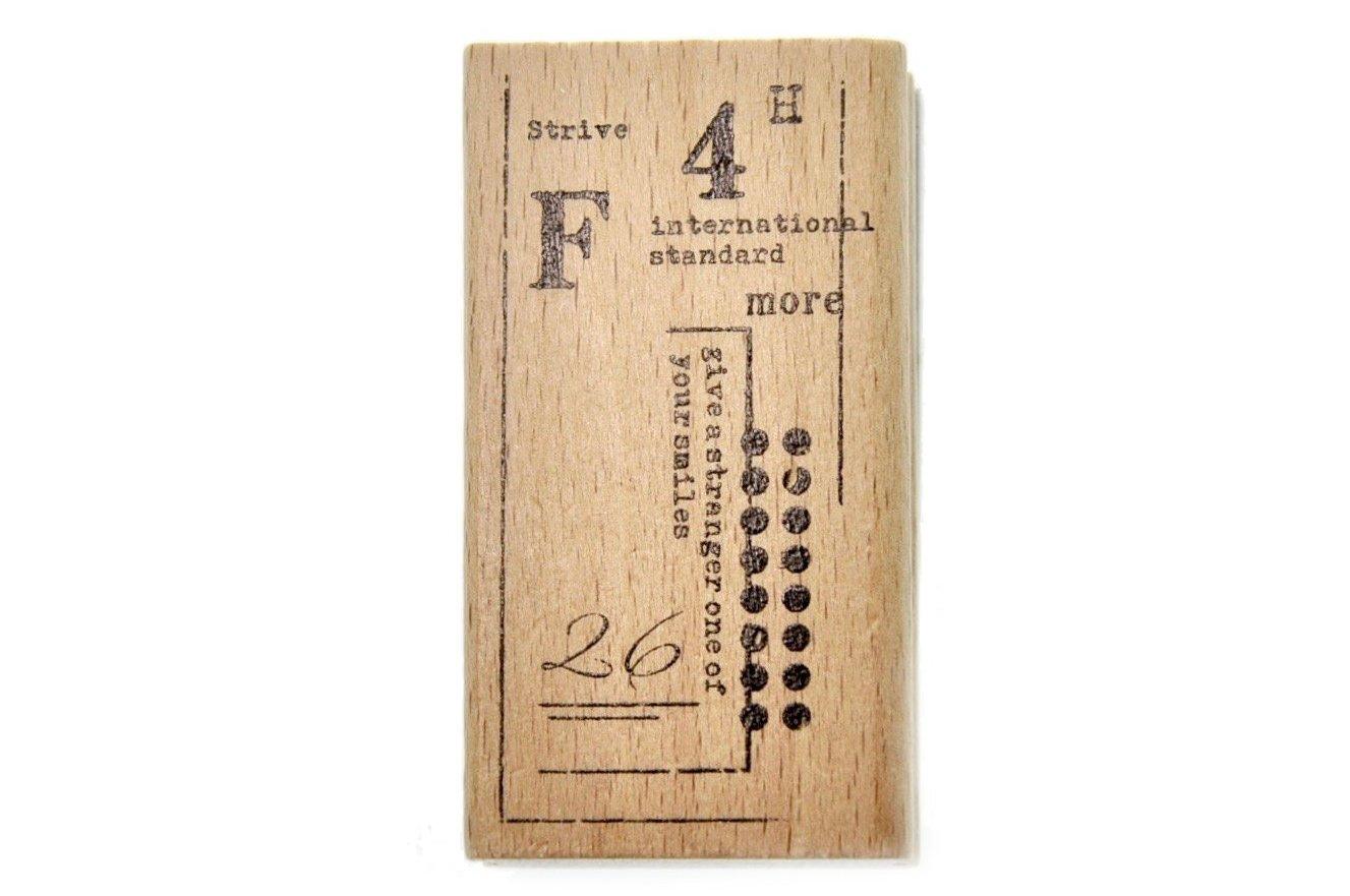 Number Word Texture Rubber Stamp | A - Backtozero B20 - number, rubber stamp, texture, word