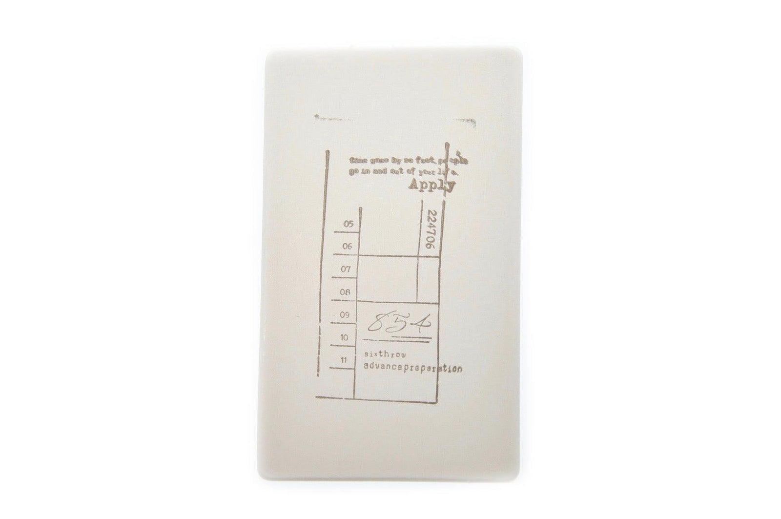 Number Word Texture Rubber Stamp | D - Backtozero B20 - number, rubber stamp, texture, word