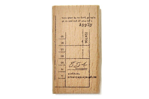 Number Word Texture Rubber Stamp | D - Backtozero B20 - number, rubber stamp, texture, word