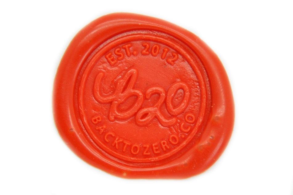 Orange Non-Wick Fleur Sealing Wax Stick - Backtozero B20 - fleur non wick, Non-Wick Sitck, Non-Wick Wax, Orange, sale, Sealing Wax, Wax Stick