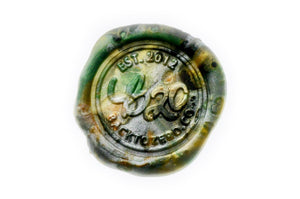 Octagon Sealing Wax Beads Palette | Iceland Green - Backtozero B20 - black, box, forest, gold, green, nature, octagon bead, palette, sealing wax, Wax Beads, white