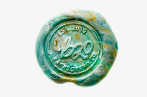 Octagon Sealing Wax Beads Palette | Sea Breeze - Backtozero B20 - beach, blue, box, gold, green, nature, ocean, octagon bead, palette, pearl white, sea, sealing wax, Wax Beads, White