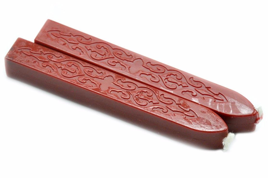 Palm Red Filigree Wick Sealing Wax Stick - Backtozero B20 - Filigree Wick, Metallic, Metallic Blue, sale, Sealing Wax, Sky Blue, Wick Stick, Wick Wax, wwax
