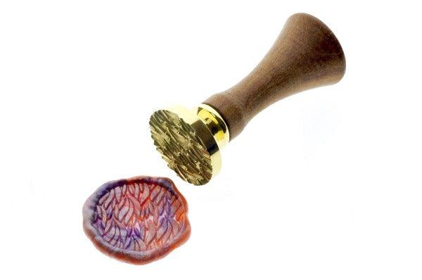 Leaves Pattern Wax Seal Stamp - Backtozero B20 - background, botanic, Botanical, Leaf, Leafs, Leaves, magic hour, marble, marble wax, mixed wax, pattern, Signature, signaturehandle, texture