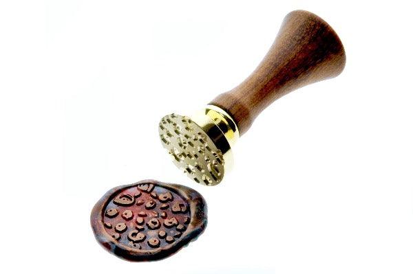 Leopard Pattern Wax Seal Stamp - Backtozero B20 - Animal, animal print, background, leopard, marble, marble wax, mixed wax, pattern, Signature, signaturehandle, texture