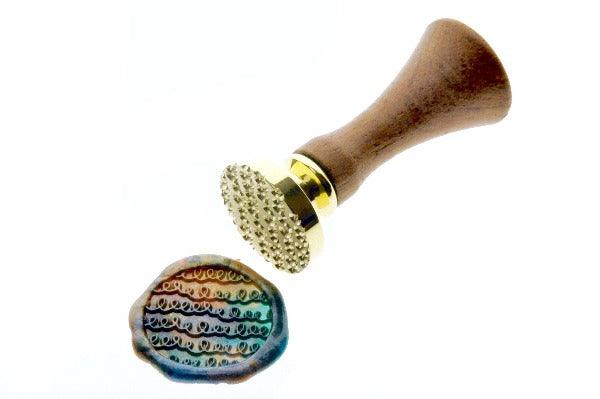 Swirl Pattern Wax Seal Stamp - Backtozero B20 - background, marble, marble wax, mixed wax, pattern, Signature, signaturehandle, swirl, texture