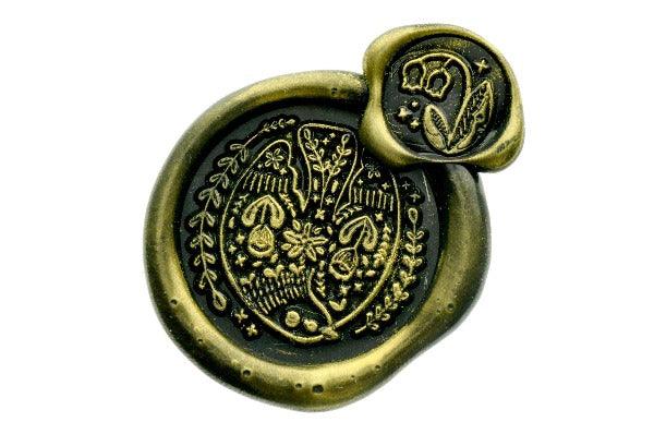 Early Bird & Mini Lily of the Valley Wax Seal Stamp Set Designed by Petra - Backtozero B20 - Bird, Black, collaboration, dove, gold dust, gold powder, lily, newarrivals, set, Signature, signaturehandle, wreath