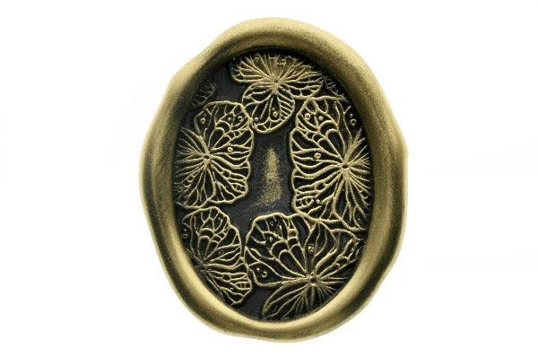 Skeleton Hydrangea Wax Seal Stamp Designed by Petra - Backtozero B20 - Black, boquet, botanic, Botanical, collaboration, floral, Flower, flowers, gold metallic powder, hydrangea, metallic, metallic powder, Nature, newarrivals, outline, Signature, signaturehandle